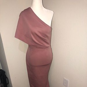 Asos Scuba One Shoulder Pink sz US 6/UK 10
